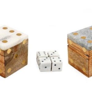 8pc Marble Dice Set