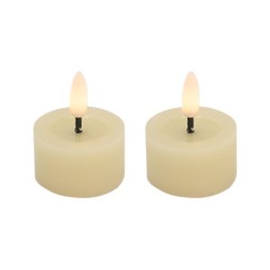 LED Tealights Ivory Set of 2 4.5cm